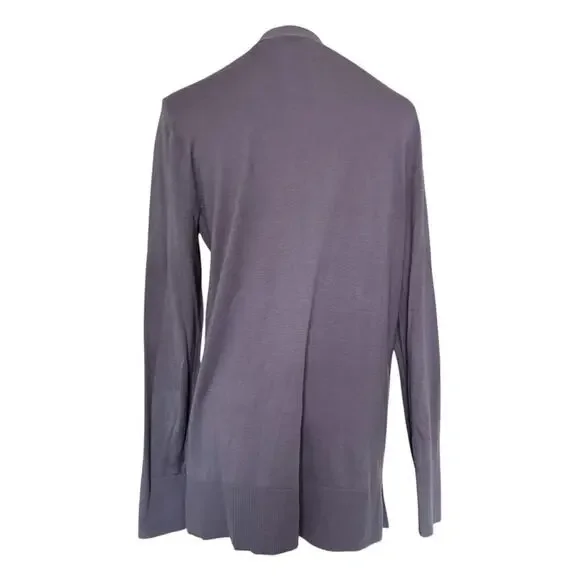 LOFT Dark Academia Cardigan Womens M Purple Hipster Heritage Classic Prep Preppy - Picture 2 of 9